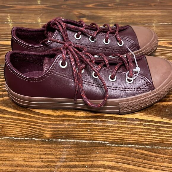 NEW Converse CTAS OX Dark Sangria Tera Red Low Unisex size 1 - Picture 3 of 8